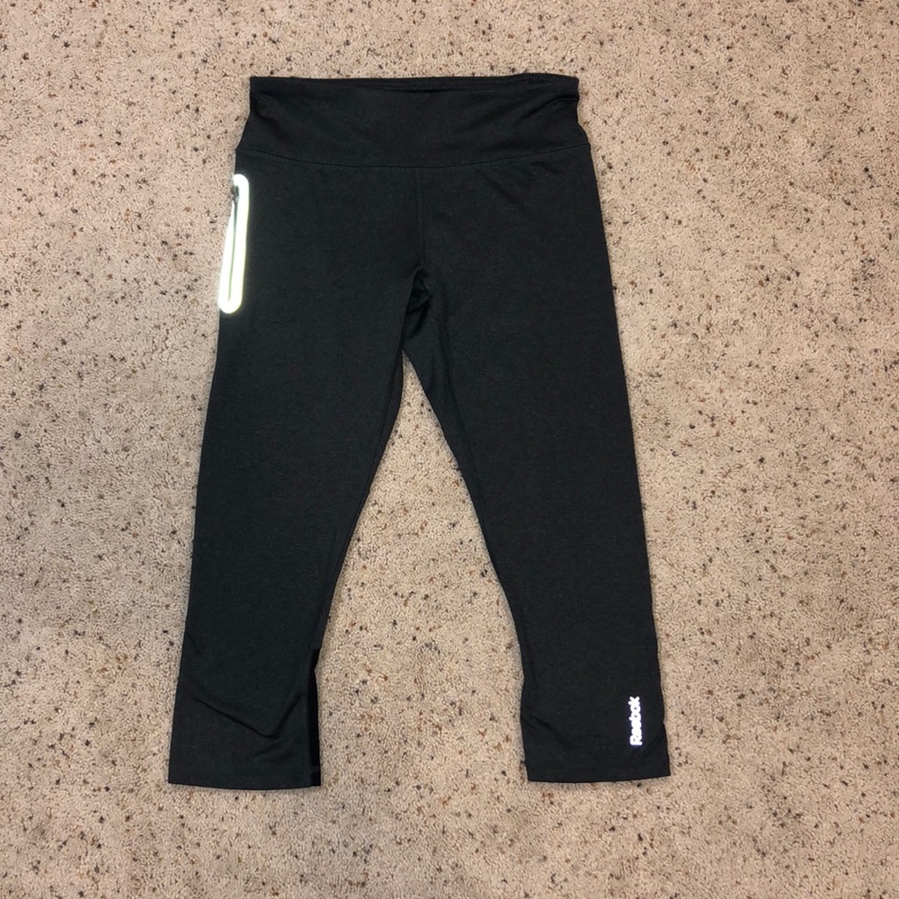 Gray Reebok Capri Leggings